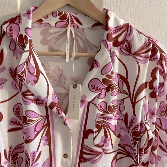 Anthropologie Long Sleeve Knit Pajama Top - Picture 4 of 6